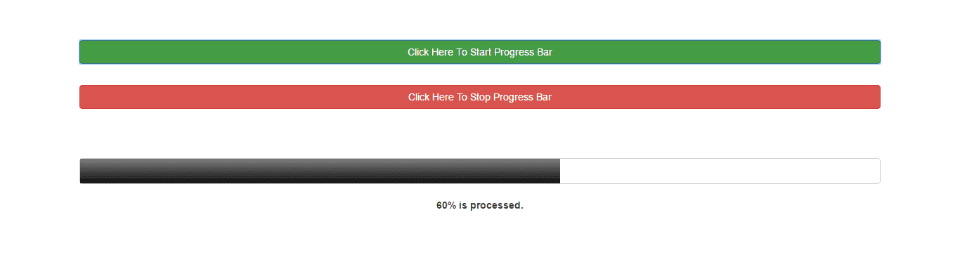 Real time progress bar output