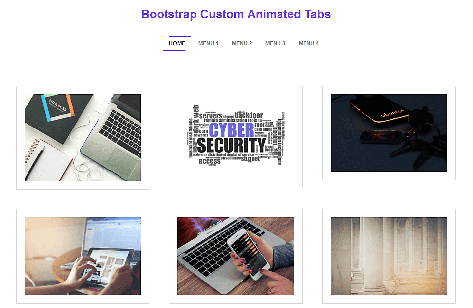 Bootstrap Custom Animated Tabs - ShareurCodes