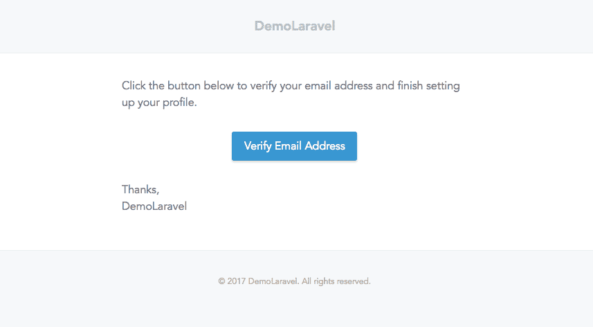laravel email verification demo image - shareurcodes